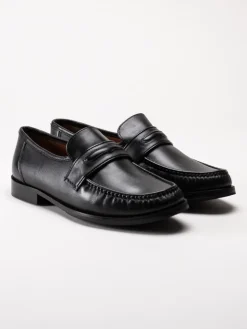 Marco Bossi - Svarta loafers i skinn