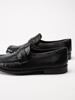 Marco Bossi - Svarta loafers i skinn