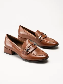 Marco Tozzi - Bruna loafers i skinn
