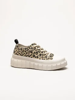 Marco Tozzi - Leopardmönstrade chunky sneakers