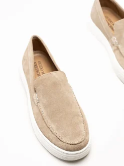 Marco Tozzi - Marco Tozzi by GMK - Beige slip on skor i mocka