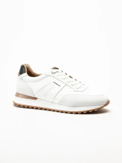 Marco Tozzi - MT Sport - Vita sneakers i skinn och mocka