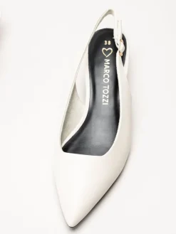 Marco Tozzi - Offwhite slingback pumps