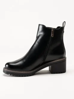 Marco Tozzi - Svarta boots med klack