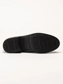 Marco Tozzi - Svarta loafers i skinn
