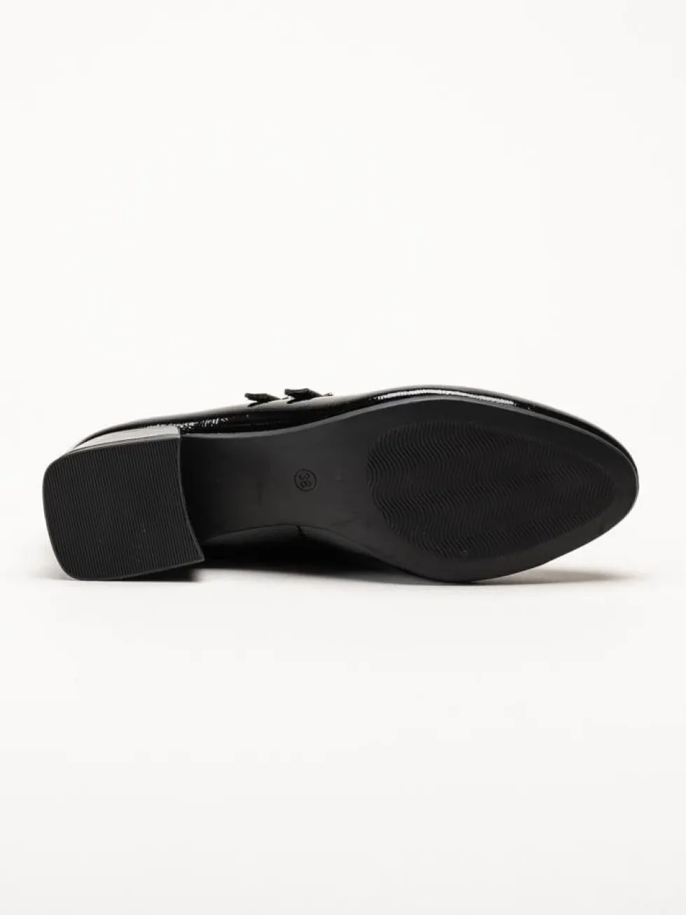 Marco Tozzi - Svarta pumps i lacksyntet