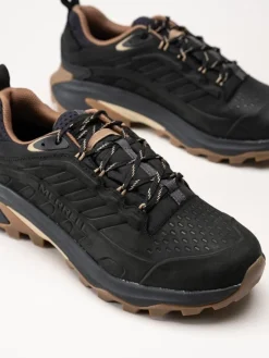 Merrell - Moab Speed 2 Leather WP - Svarta hikingsskor
