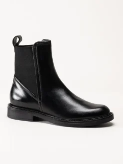 Mjus - Fabia - Svarta chelsea boots i skinn