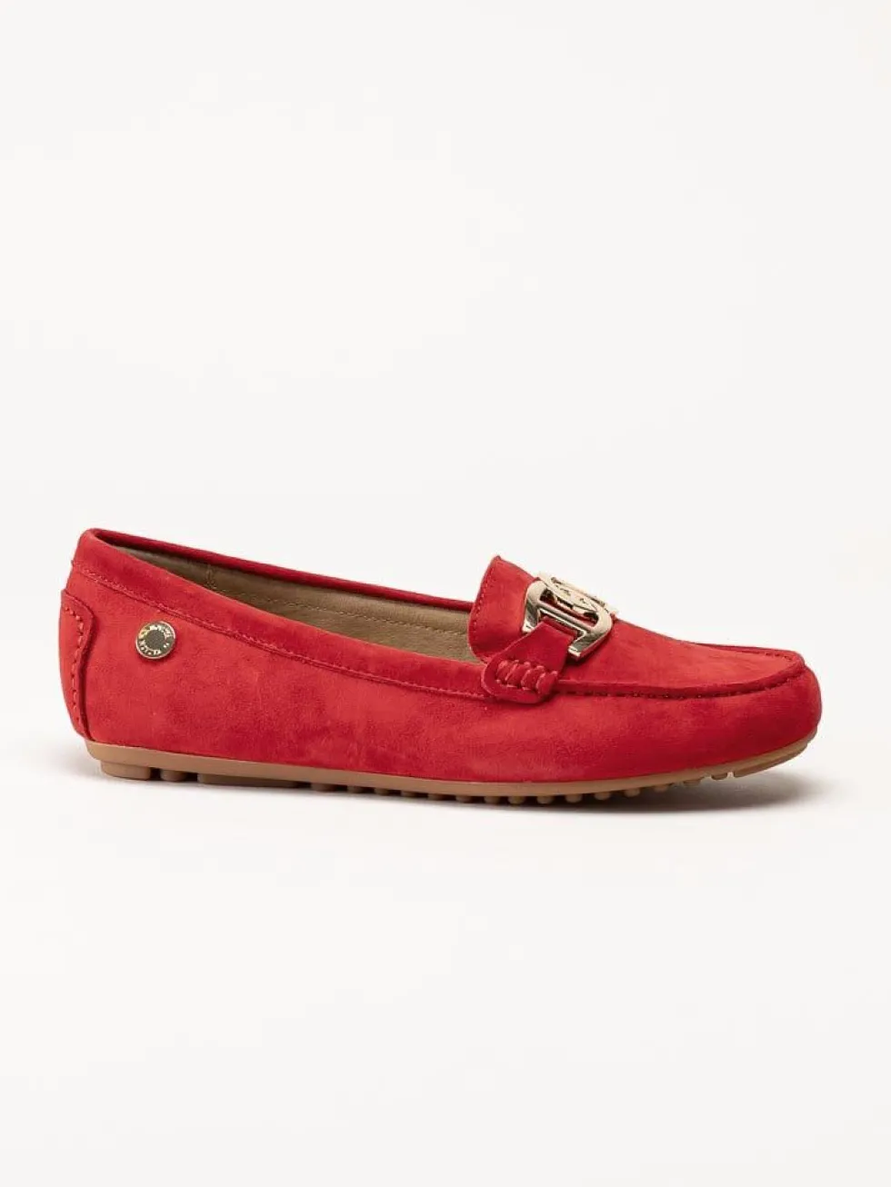 Novita - Parma - Röda loafers i mocka