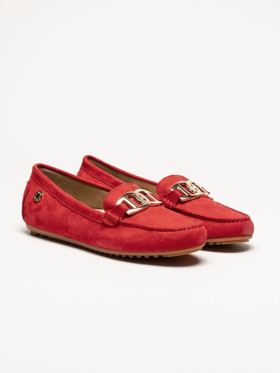 Novita - Parma - Röda loafers i mocka