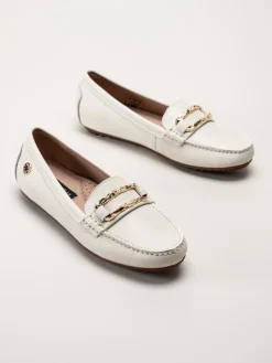 Novita - Parma - Vita loafers i skinn