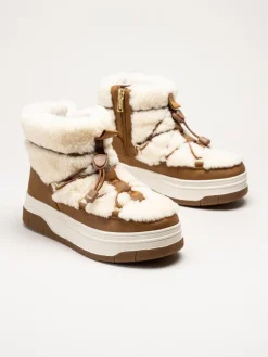 Pajar - Janie Low - Beige varmfodrade boots