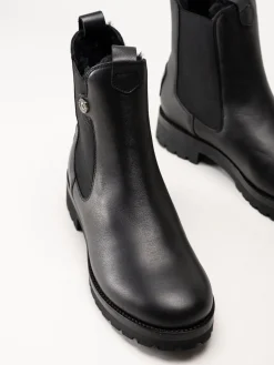 Panama Jack - fransesca Igloo - Svarta fårskinnsfodrade boots i skinn
