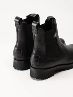 Panama Jack - fransesca Igloo - Svarta fårskinnsfodrade boots i skinn