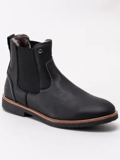 Panama Jack - Garnock Igloo C2 - Svarta fårskinnsfodrade boots i skinn
