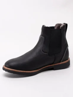 Panama Jack - Garnock Igloo C2 - Svarta fårskinnsfodrade boots i skinn