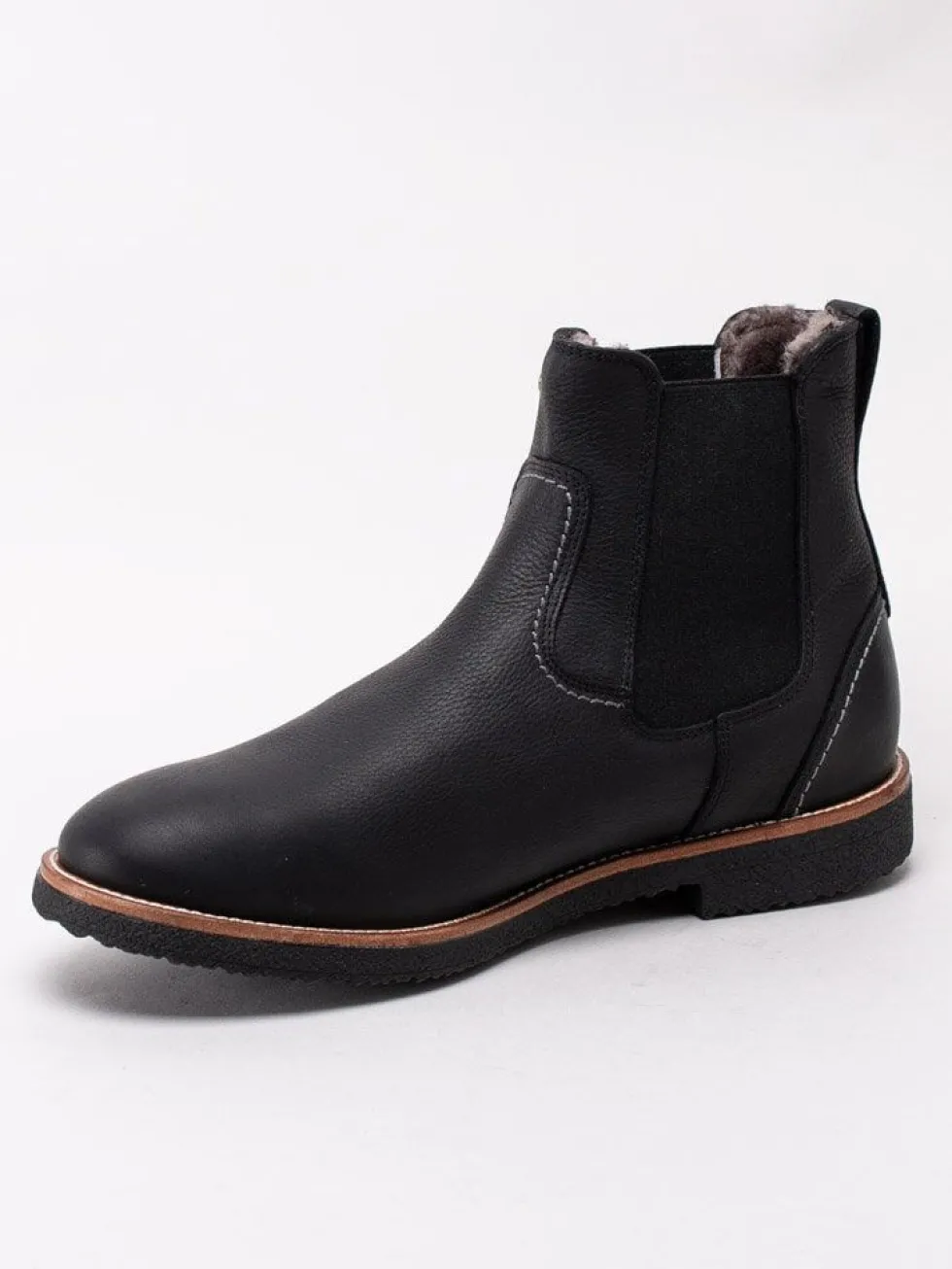 Panama Jack - Garnock Igloo C2 - Svarta fårskinnsfodrade boots i skinn