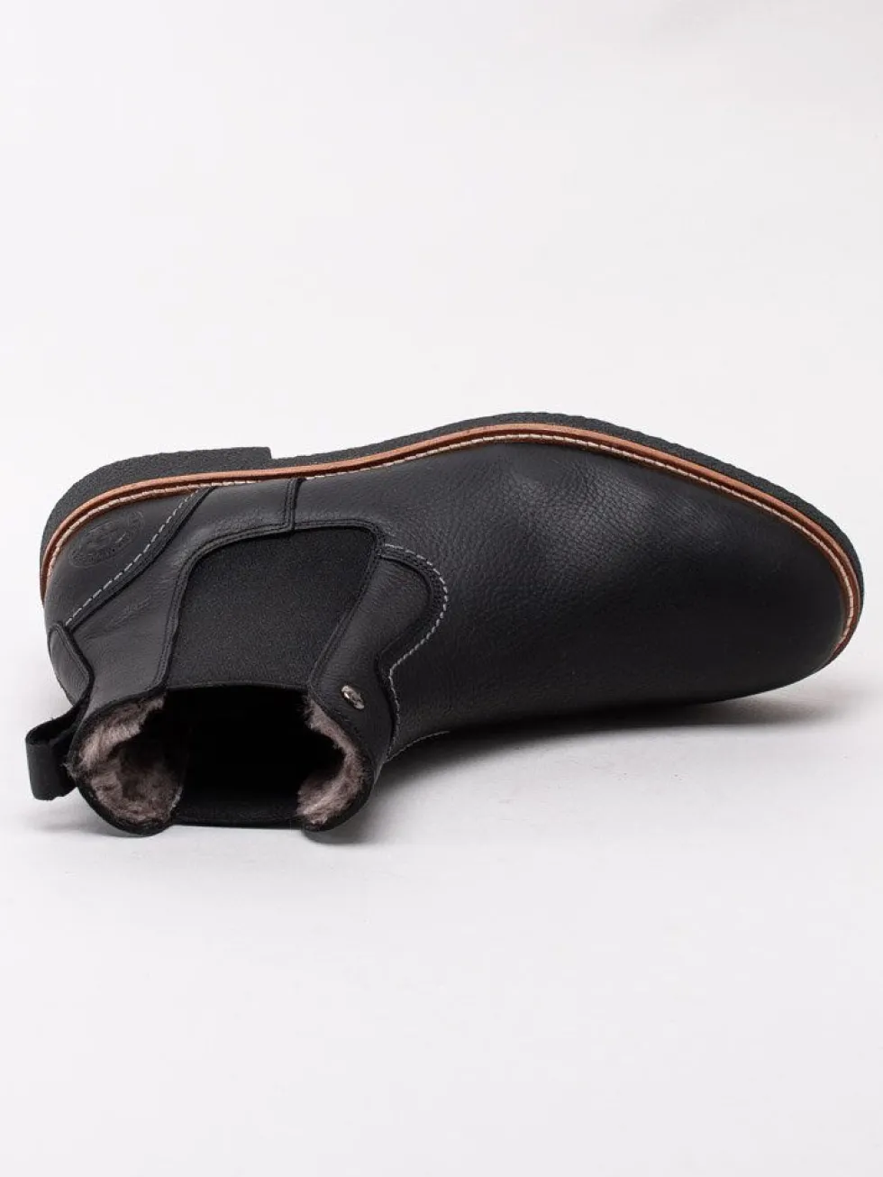 Panama Jack - Garnock Igloo C2 - Svarta fårskinnsfodrade boots i skinn