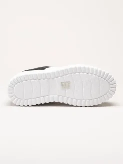 Philip Hog - Nina - Svart-vita platåsneakers i skinn