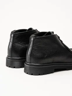 Playboy Footwear - Cowen - Svarta kängor i skinn