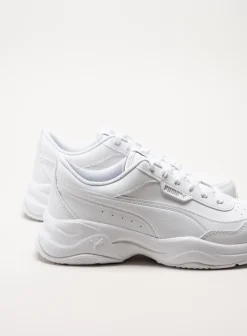 Puma - Cilia Mode - Vita sneakers i skinnimitation