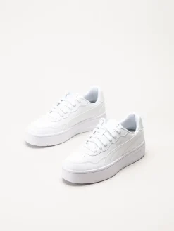 Puma - Court Lally Skye - Vita platåsneakers