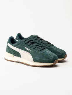 Puma - R78 Wind Sd - Gröna sneakers i mocka