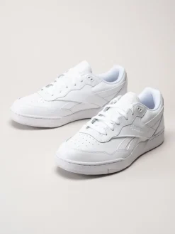 Reebok - BB 4000 II - Vita sneakers i skinn
