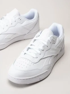 Reebok - BB 4000 II - Vita sneakers i skinn