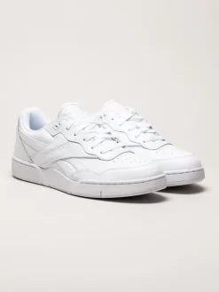 Reebok - BB 4000 II - Vita sneakers i skinn