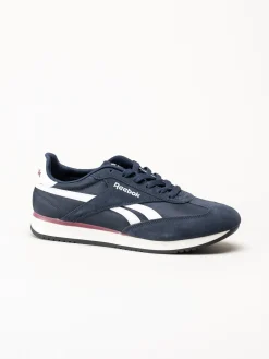 Reebok - World 70 - Mörkblå sneakers i mocka och textil