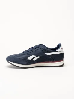 Reebok - World 70 - Mörkblå sneakers i mocka och textil
