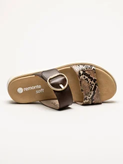 Remonte - Bruna sandaler i skinn
