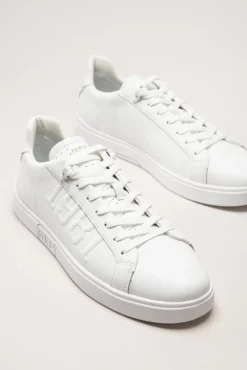 Replay - Polys M 1981 2 - Vita minimalistiska sneakers i skinn