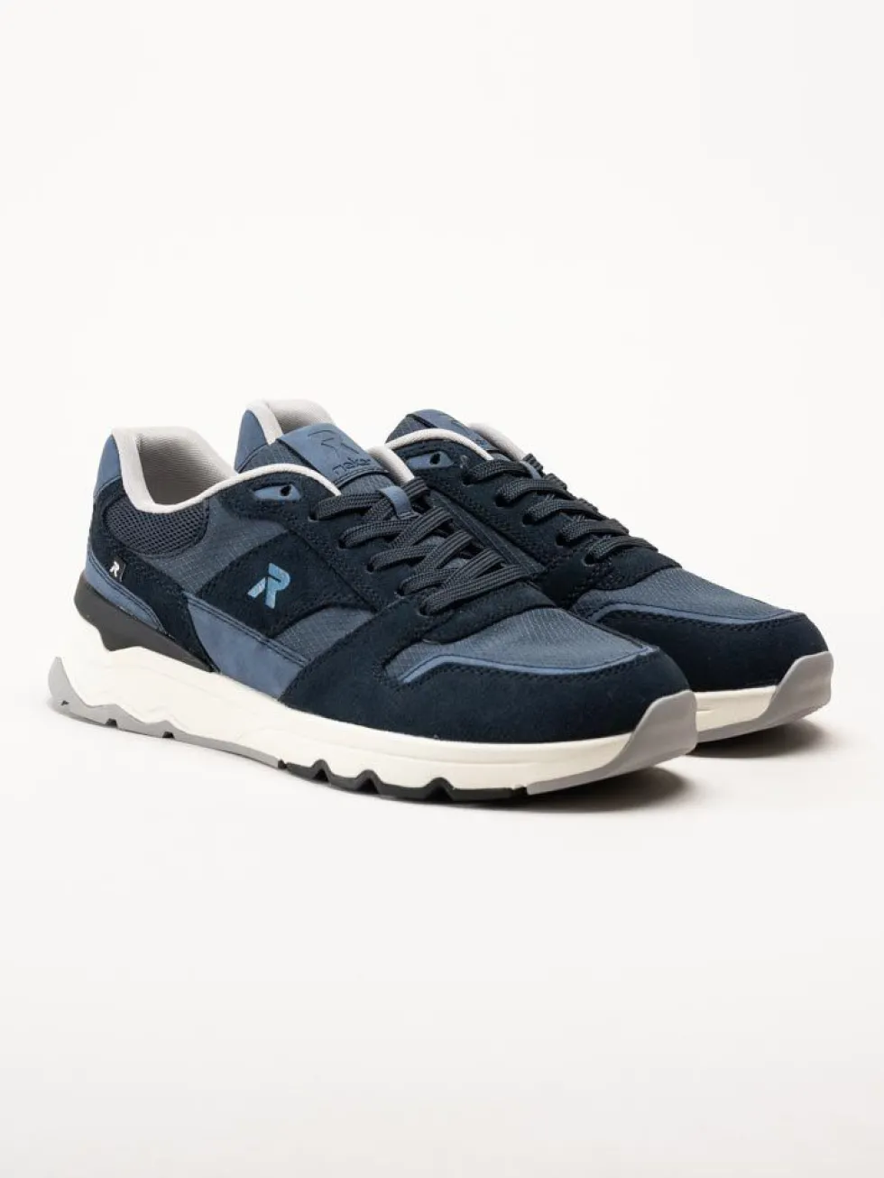 Rieker - Blå retrosneaker i mesh