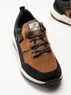Rieker - Bruna promenadskor i nubuck