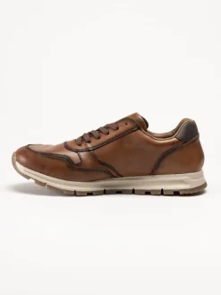 Rieker - Bruna sneakers i skinn