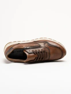 Rieker - Bruna sneakers i skinn