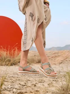 Rieker - Gröna sandaler