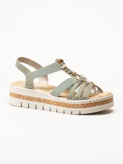Rieker - Gröna sandaler