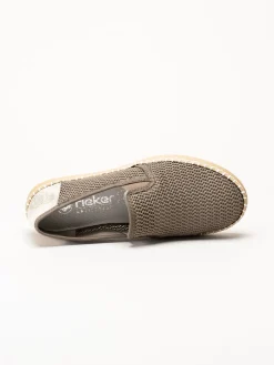Rieker - Grå slip on skor