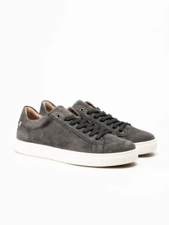 Rieker - Grå sneakers i mocka