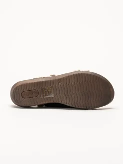 Rieker - Guldfärgade sandaler