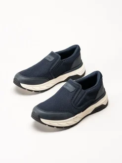 Rieker - Marinblå slip on sneakers