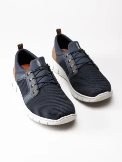 Rieker - Mörkblå slip on sneakers