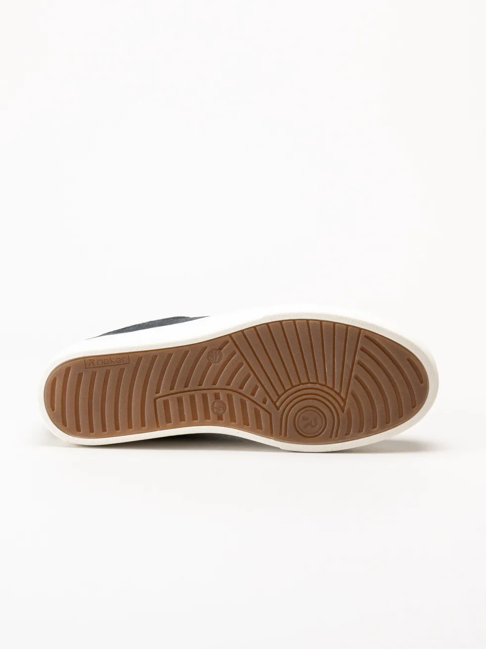 Rieker - Mörkblå sneakers i mocka