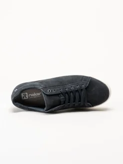 Rieker - Mörkblå sneakers i mocka