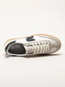 Rieker - Off white sneakers i skinn