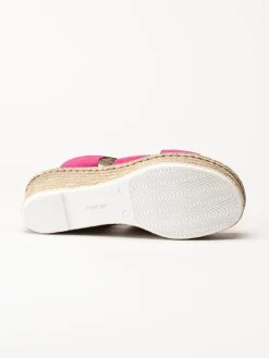 Rieker - Rosa slip in sandaletter med rosett