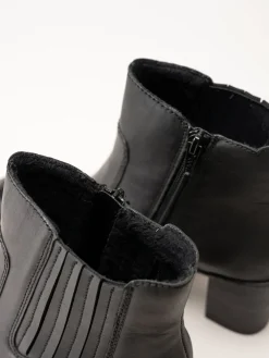 Rieker - Svarta boots i skinn